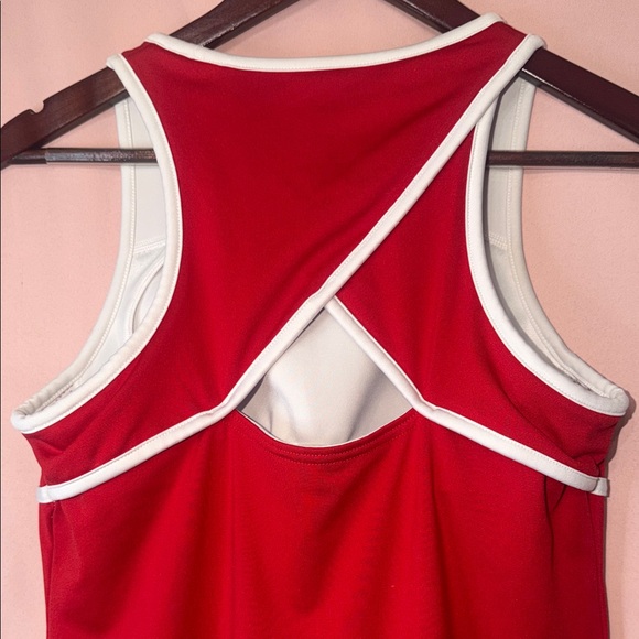 Reebok Red Tennis Dress With Built In Bra - Picture 3 of 7